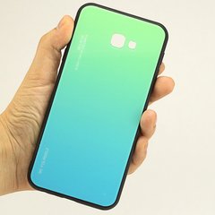 Чехол Gradient для Samsung J4 Plus 2018 / J415 бампер накладка Green-Blue