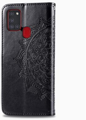 Чехол Vintage для Samsung Galaxy A21s 2020 / A217F книжка кожа PU с визитницей черный
