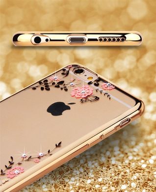 Чехол Luxury для Iphone 6 Plus / 6s Plus бампер ультратонкий Gold
