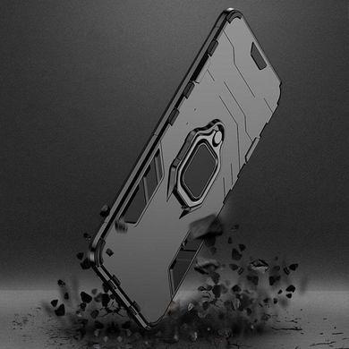 Чохол Iron Ring для Xiaomi Redmi Note 9S броньований бампер Black