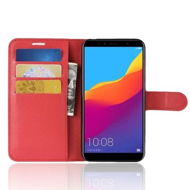 Чехол IETP для Huawei P Smart 2018 / FIG-LX1 / FIG-LA1 книжка кожа PU красный