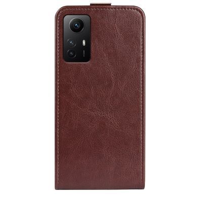 Чехол IETP для Xiaomi Redmi Note 12S флип вертикальный кожа PU коричневый