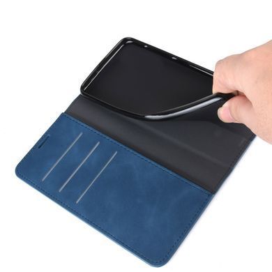 Чехол Taba Retro-Skin для Iphone 12 Pro книжка с визитницей кожа PU синий