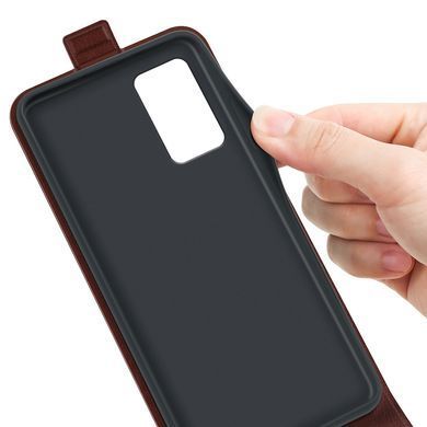 Чехол IETP для Xiaomi Redmi Note 12S флип вертикальный кожа PU коричневый