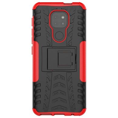 Чохол Armor для Motorola Moto E7 Plus бампер протиударний з підставкою Red