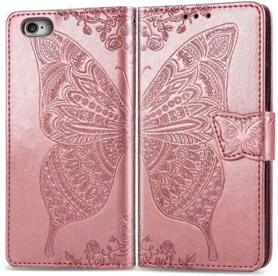 Чехол Butterfly для iPhone 7 / 8 Книжка кожа PU Rose Gold