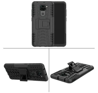 Чехол Armor для Xiaomi Redmi Note 9 противоударный бампер Black