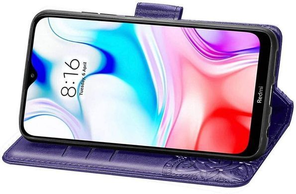 Чехол Butterfly для Xiaomi Redmi 8 книжка кожа PU фиолетовый