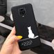 Чохол Style для Xiaomi Redmi Note 9 Pro силіконовий бампер Чорний Кіт