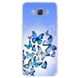 Чехол Print для Samsung J7 2016 J710 J710H силиконовый бампер Butterfly Blue