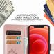 Чехол Clover для Iphone 11 книжка кожа PU с визитницей розовое золото