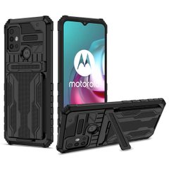 Чехол Ruilean для Motorola Moto G10 бампер противоударный с подставкой Black