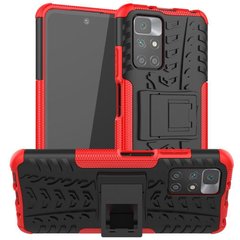 Чехол Armor для Xiaomi Redmi Note 11 4G противоударный бампер Red