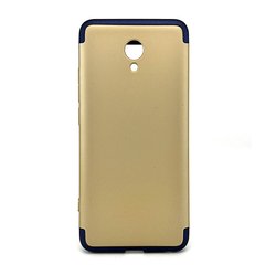Чехол GKK 360 для Meizu M5 Note бампер противоударный накладка Gold-Blue