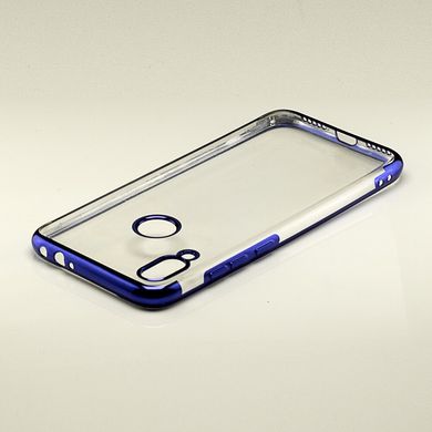 Чехол Frame для Xiaomi Redmi Note 7 / Redmi Note 7 Pro силиконовый бампер Blue