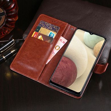 Чехол Idewei для Samsung Galaxy M22 / M225 книжка кожа PU с визитницей коричневый