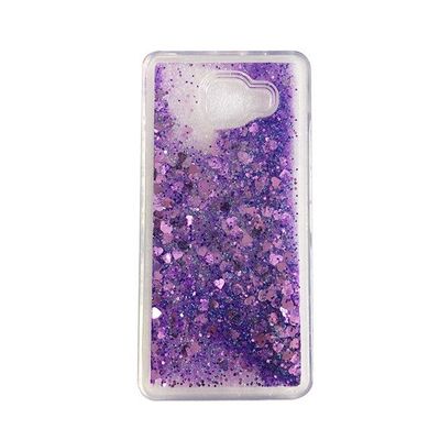 Чехол Glitter для Samsung Galaxy A7 2017 / A720 Бампер Жидкий блеск Фиолетовый