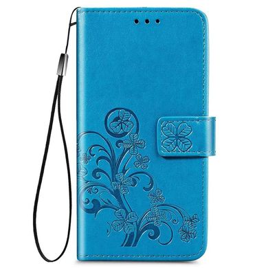 Чехол Clover для Iphone 11 Pro книжка с узором кожа PU голубой