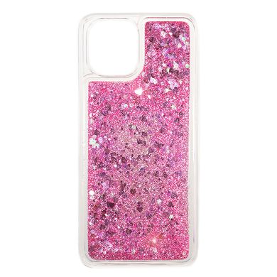 Чехол Glitter для Xiaomi Redmi A1 Plus бампер жидкий блеск аквариум розовый