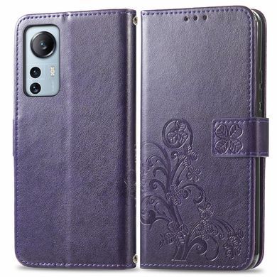 Чехол Clover для Xiaomi Redmi Note 12S книжка кожа PU с визитницей фиолетовый