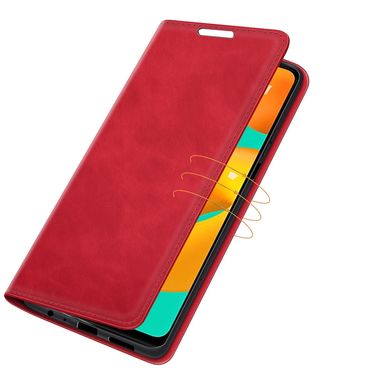 Чехол Taba Retro-Skin для Samsung Galaxy A22 / A225 книжка кожа PU с визитницей красный