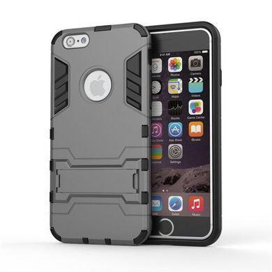 Чохол Iron для Iphone SE 2020 броньований Бампер з підставкою Gray