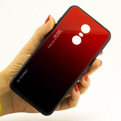 Чехол Gradient для Xiaomi Redmi 5 (5.7") бампер накладка Red-Black