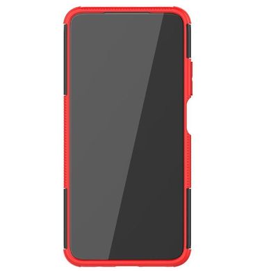 Чехол Armor для Xiaomi Redmi 9T бампер противоударный с подставкой Red