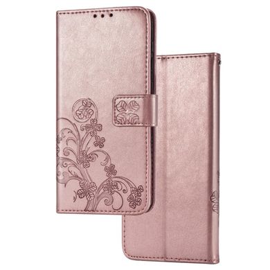 Чехол Clover для Xiaomi Redmi Note 9 Pro Max книжка кожа PU Розовое золото