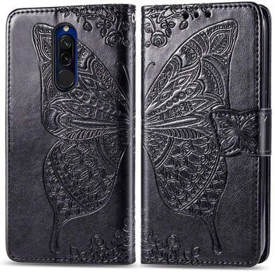 Чехол Butterfly для Xiaomi Redmi 8 книжка кожа PU черный
