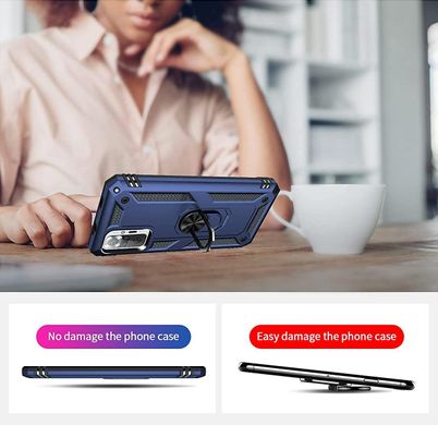 Чехол Shield для Xiaomi Redmi Note 10 Pro Бампер противоударный Dark-Blue