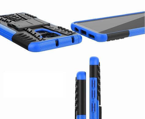 Чехол Armor для Xiaomi Redmi Note 9 противоударный бампер Blue