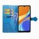 Чехол Vintage для Xiaomi Redmi 9C книжка кожа PU с визитницей голубой