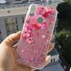 Чехол Glitter для Honor 8A бампер Жидкий блеск аквариум Sakura