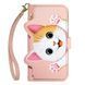 Чохол Kitty для iPhone 16 Pro Max книжка шкіра PU з візитницею рожевий