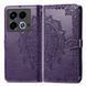 Чехол Vintage для Infinix Note 40 / X6853 книжка кожа PU с визитницей фиолетовый