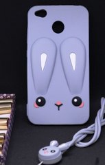 Чохол Funny-Bunny 3D для Xiaomi Redmi 4x / 4X Pro Бампер гумовий бузковий
