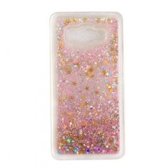 Чехол Glitter для Samsung G530 / G531 / Galaxy Grand Prime бампер Жидкий блеск Звезды Розовый