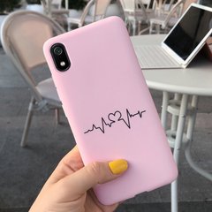 Чохол Style для Xiaomi Redmi 7A бампер силіконовий рожевий Cardio