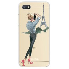 Чехол Print для Xiaomi Redmi 6A силиконовый бампер Girl in Paris