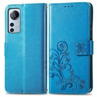 Чехол Clover для Xiaomi Redmi Note 12S книжка кожа PU с визитницей голубой