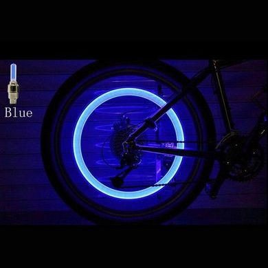 Колпачки Led светящиеся на нипель Robesbon подсветка колес 2 шт. Blue