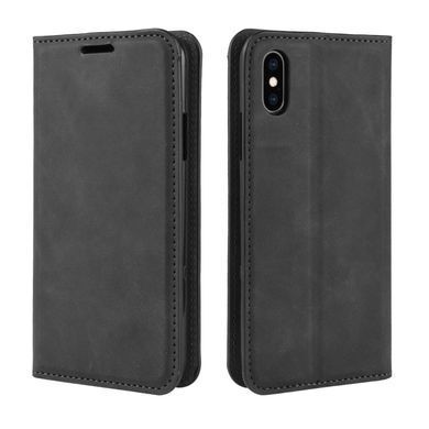 Чехол Taba Retro-Skin для iPhone XS Max книжка кожа PU с визитницей черный