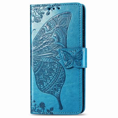 Чехол Butterfly для Xiaomi Redmi Note 9 книжка кожа PU голубой