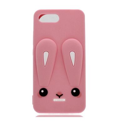 Чехол Funny-Bunny 3D для Xiaomi Redmi 6A Бампер резиновый розовый
