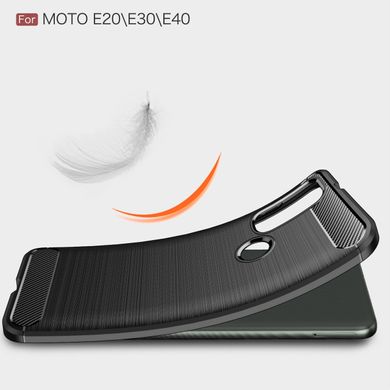 Чехол Carbon для Motorola Moto E20 бампер противоударный Black