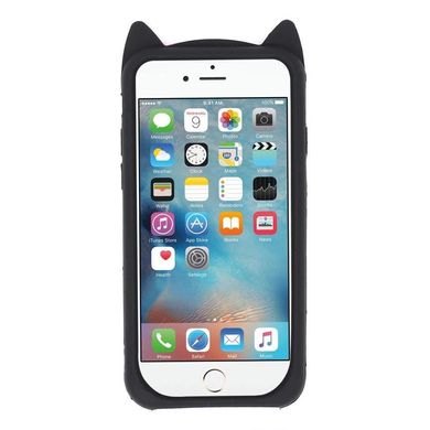 Чехол 3D Toy для iPhone 7 / 8 Бампер резиновый Cat Black