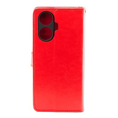 Чехол Idewei для Realme C55 книжка кожа PU с визитницей красный