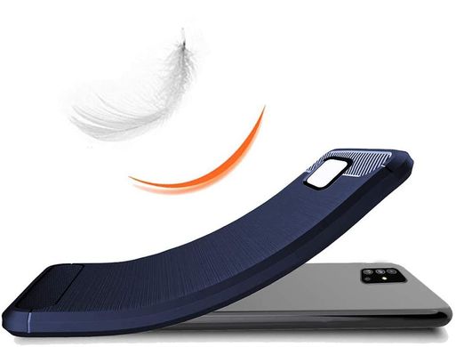 Чохол Carbon для Samsung Galaxy A51 2020 / A515 бампер оригінальний Blue