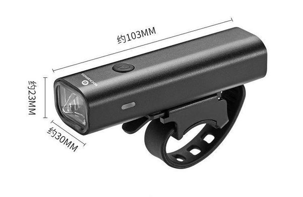 Передня велосипедна фара Rockbros YQ-QD400LM ліхтар 400 люмен USB Black